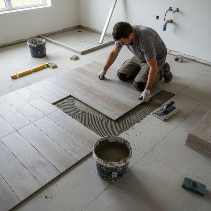 Bathroom Flooring Installation in Loudoun County, VA